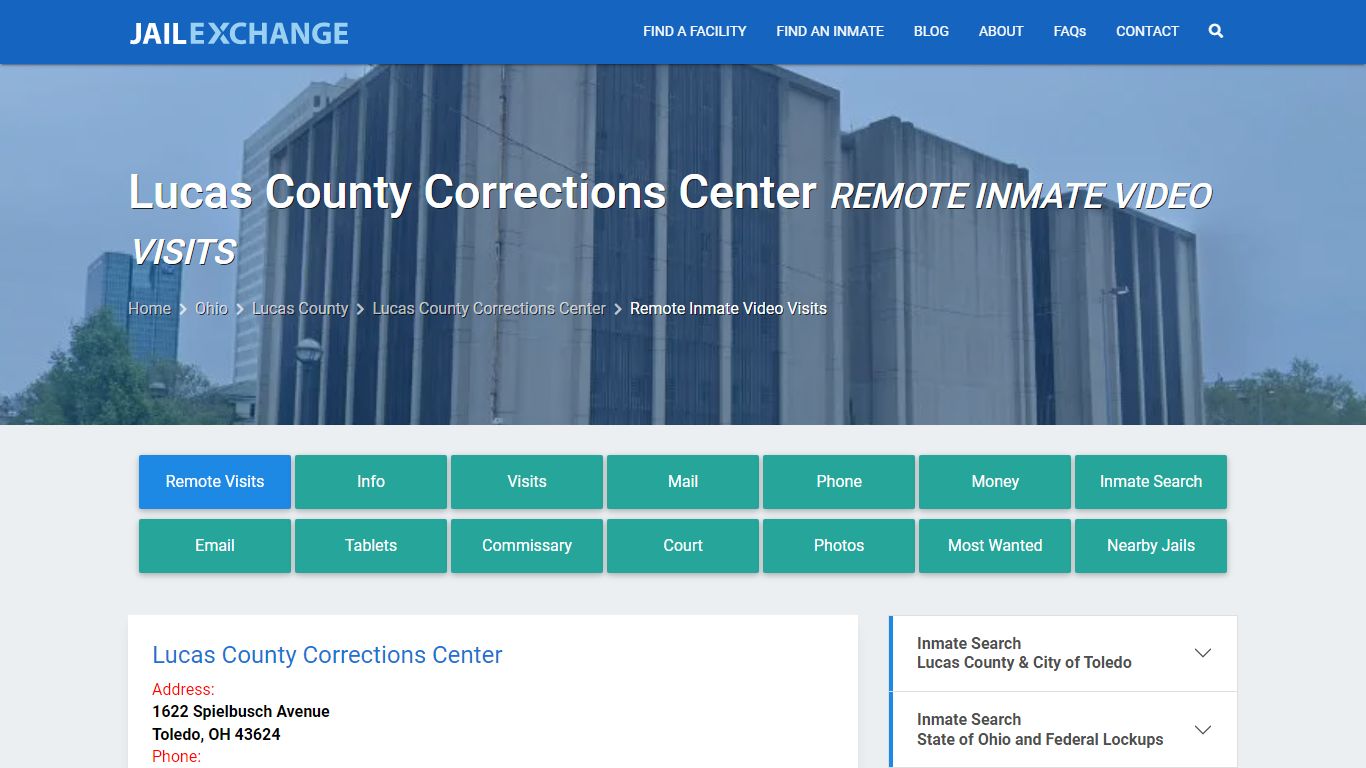 Video Visitation - Lucas County Corrections Center, OH - Jail Exchange
